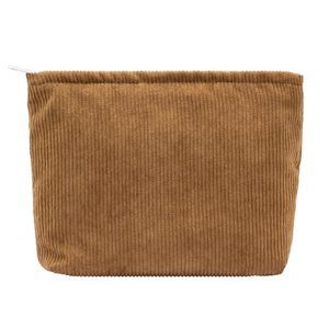 Makeup Bag Large Zipper Corduroy Make Up Pouch For Purse Travel Canvas✨